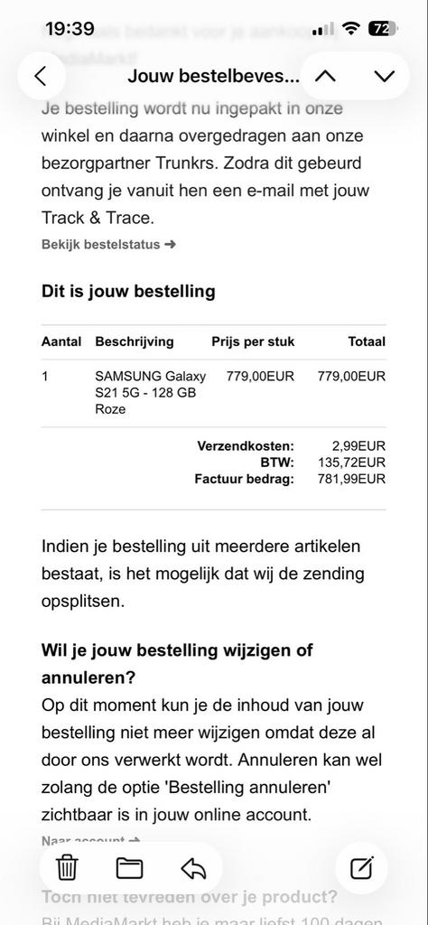Samsung Galaxy S21 5G 128 GB Roze - Zo goed als nieuw, Touchscreen, Ophalen of Verzenden, Zo goed als nieuw, Zonder abonnement