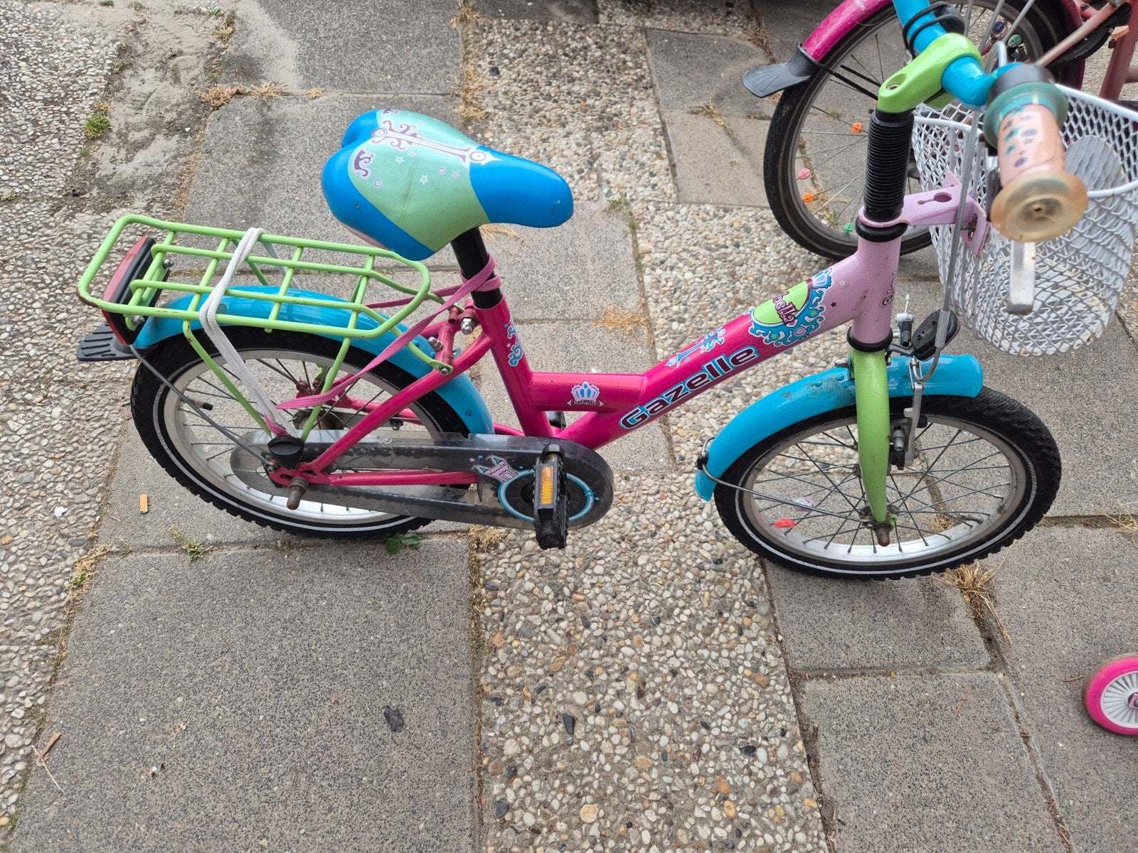Gazelle Isabella kinderfiets 16 inch, Fietsen en Brommers, Fietsen | Kinderfietsjes, Ophalen, Terugtraprem, Gazelle, 16 tot 20 inch