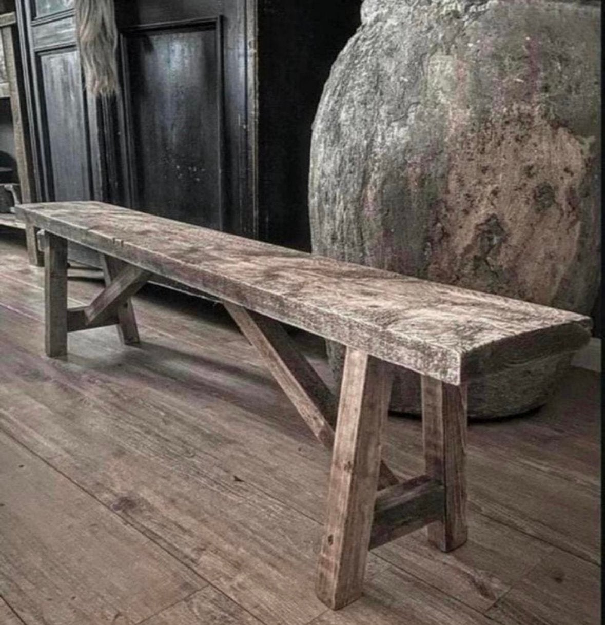 ~Stoer Sober Landelijk Houten XXL Vensterbank Bankje~, Huis en Inrichting, Ophalen of Verzenden, Nieuw