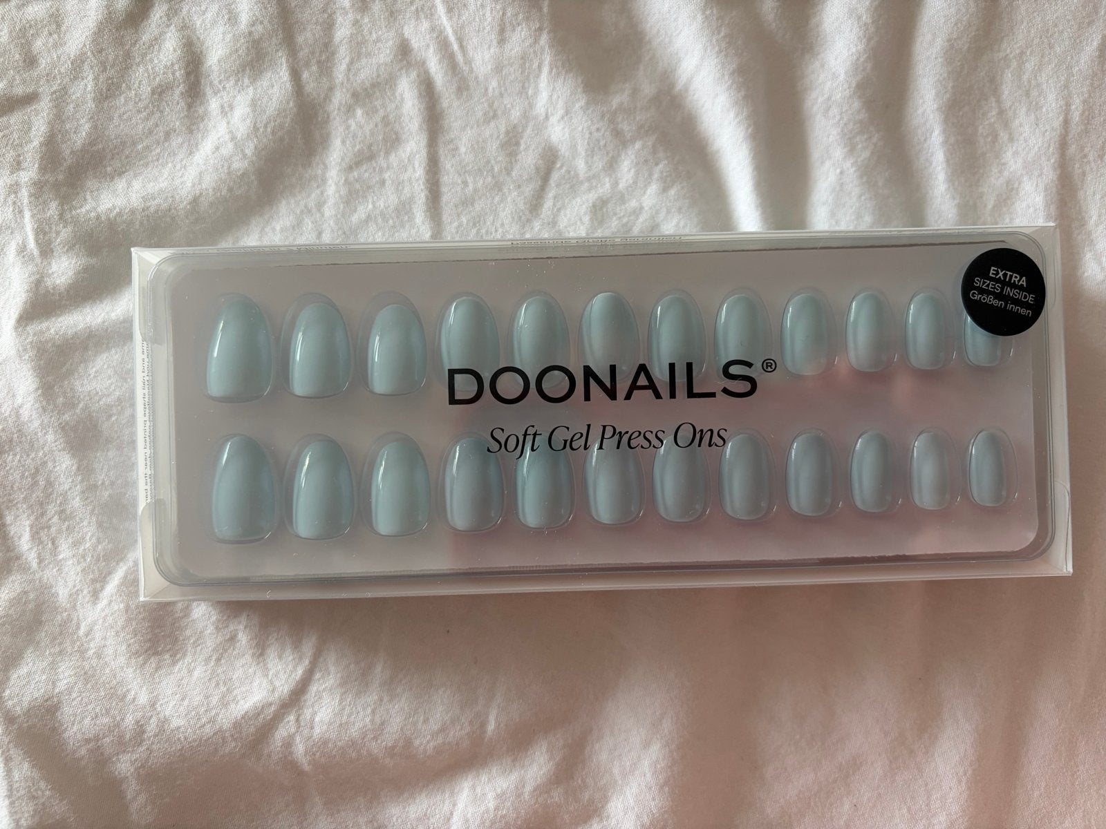 Doonails Soft Gel Press Ons - Lichtblauw, Ophalen of Verzenden, Nieuw, Handen en Nagels