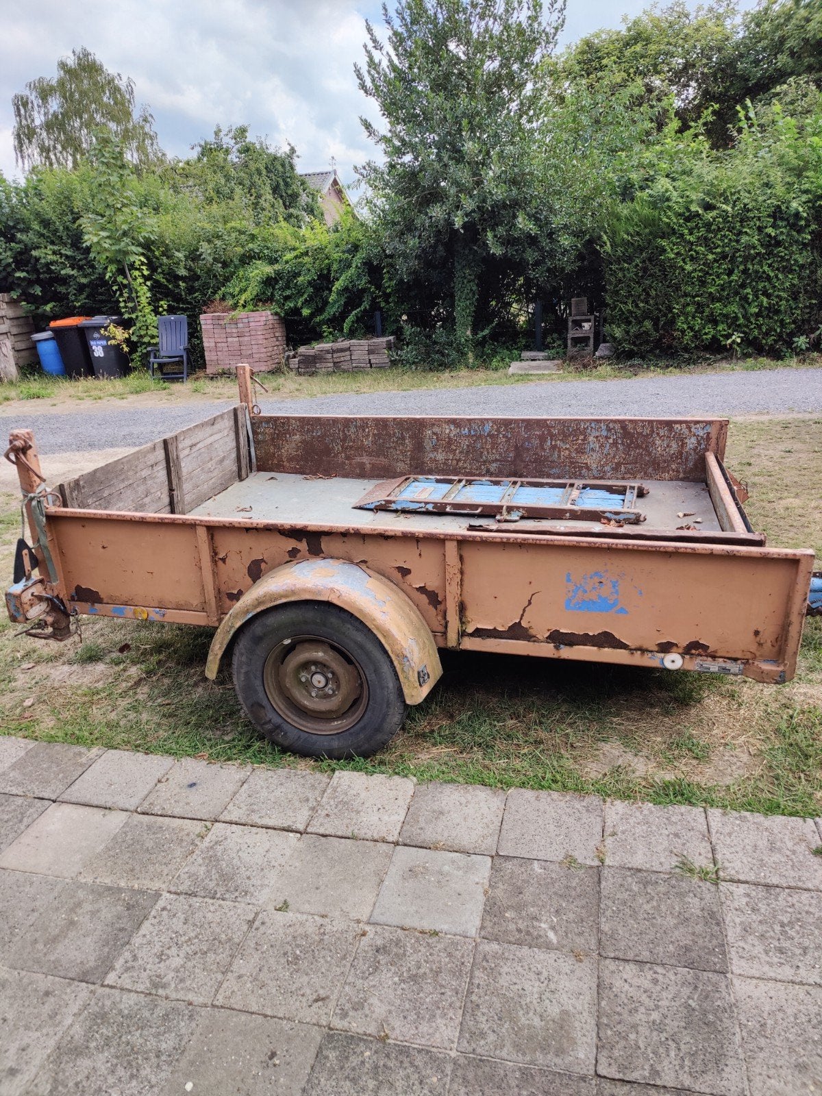 Robuuste aanhangwagen met oprijplaten - Blumenröhr, Ophalen, Gebruikt