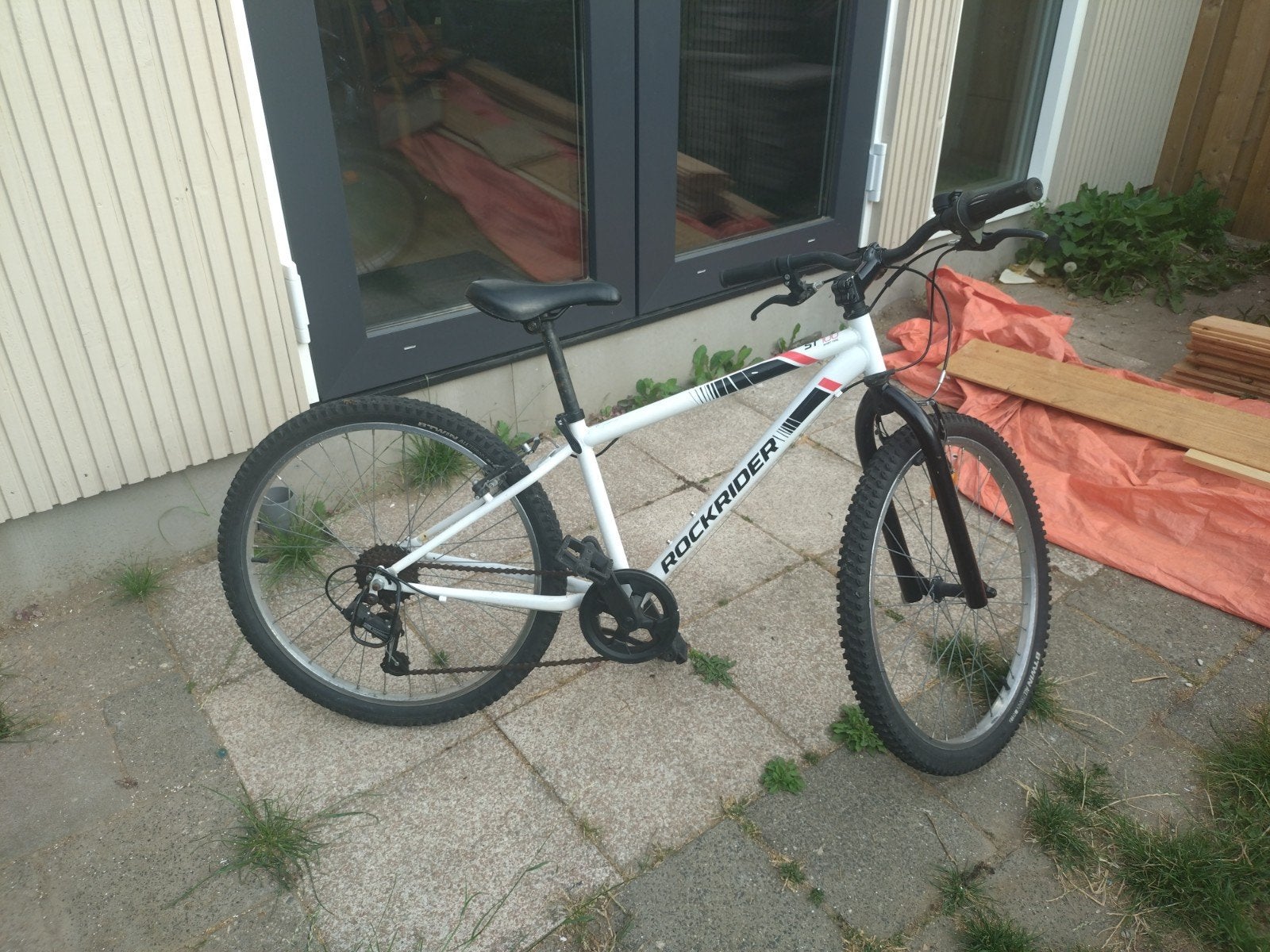 Rockrider st100 24 inch, Fietsen en Brommers, Fietsen | Mountainbikes en ATB, Gebruikt, Velgrem, Geen vering, Ophalen