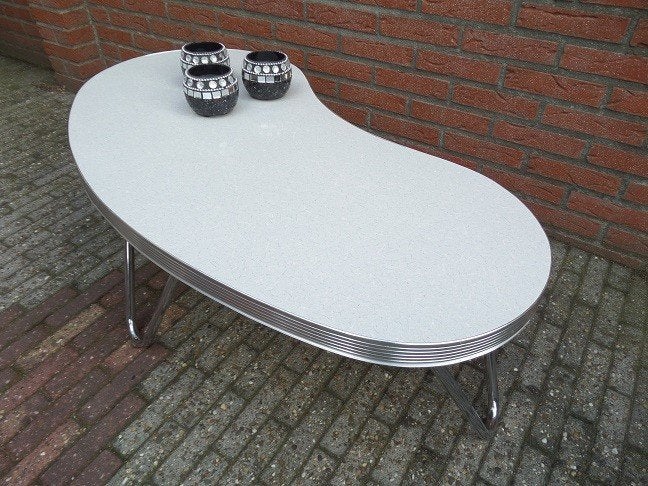 FIFTIES SIXTIES BEL AIR SALONTAFELS TO18 --  MET FAUTEUILS, Huis en Inrichting, 100 tot 150 cm, 50 tot 100 cm, Overige vormen