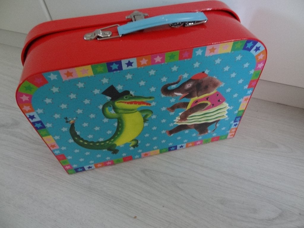 Koffertje met Krokodil en olifant, Ophalen of Verzenden, Zo goed als nieuw, Jongen of Meisje