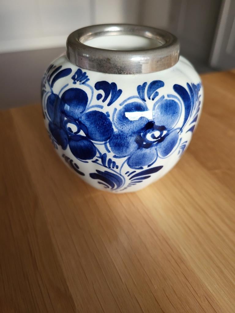 Delfts blauw lepelvaasje, Ophalen of Verzenden
