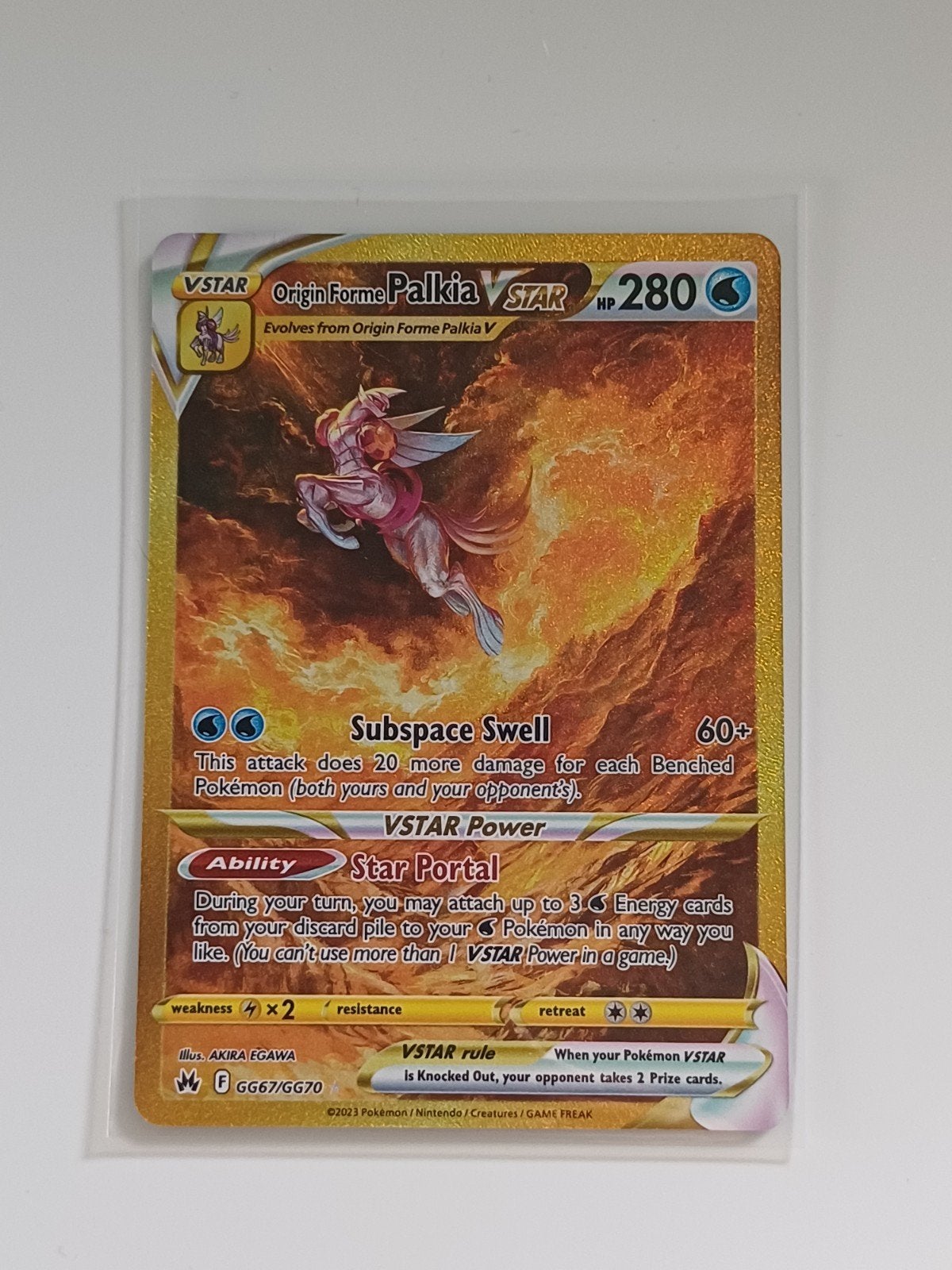 Origin Forme Palkia VSTAR #GG67 (Crown Zenith) - NM, Verzenden, Zo goed als nieuw, Losse kaart, Foil