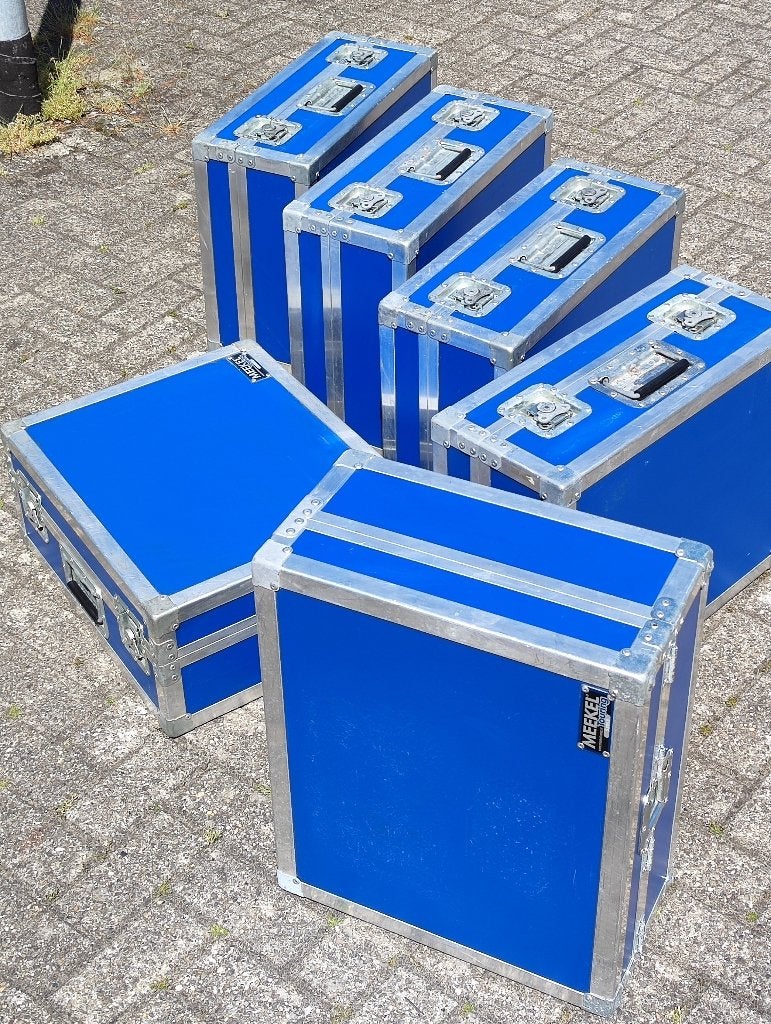 6x Professionele Meekel Flightcases / Vliegkoffers, Muziek en Instrumenten, Ophalen, Gebruikt, Overige instrumenten, Flightcase