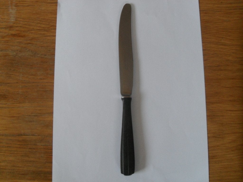 gero zilmeta dinermes ebba heft nr. 552, Ophalen of Verzenden, Gebruikt, Rvs of Chroom