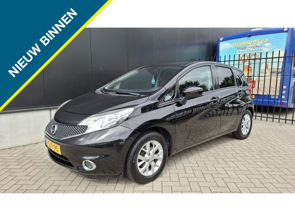Nissan Note 1.2 Connect Edition 2Eig DealerOndr Navi ECC Cru, Auto's, 21 km/l, Stof, Zwart, 1198 cc