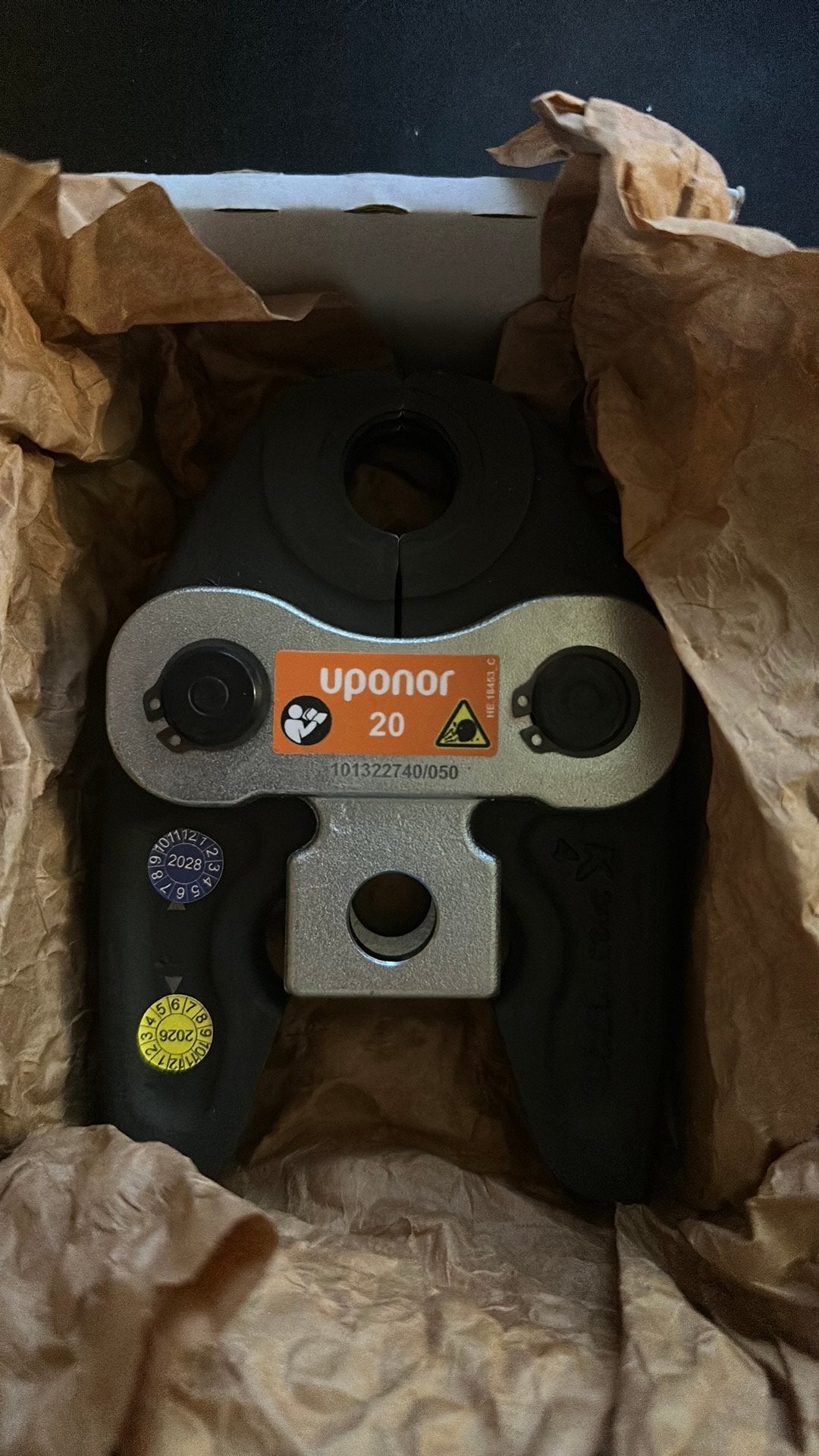 Uponor persbek 20mm nieuw, Verzenden, Zo goed als nieuw