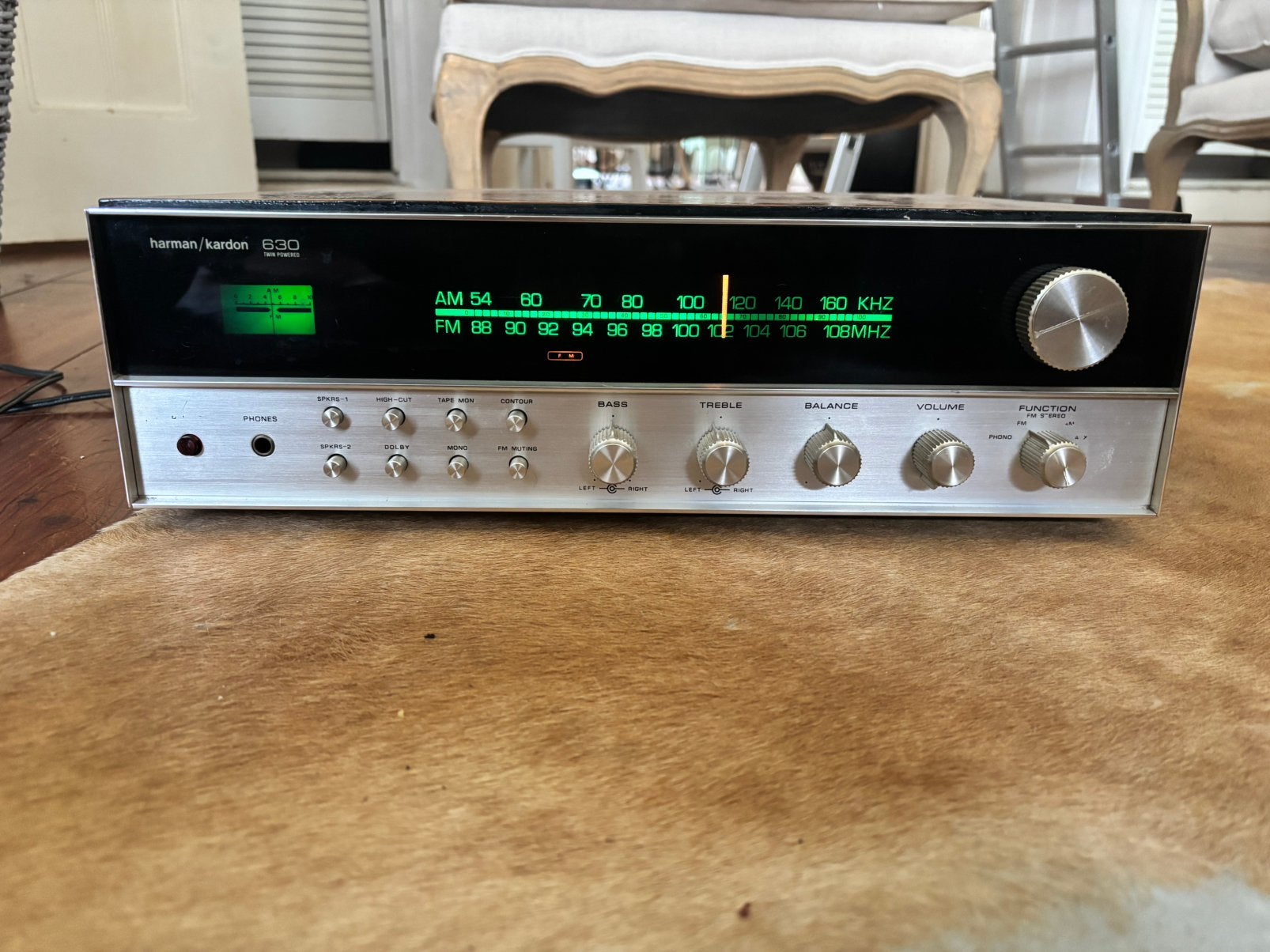Harman Kardon 630 Vintage Receiver, Overige merken, Ophalen of Verzenden, Zo goed als nieuw, Minder dan 60 watt