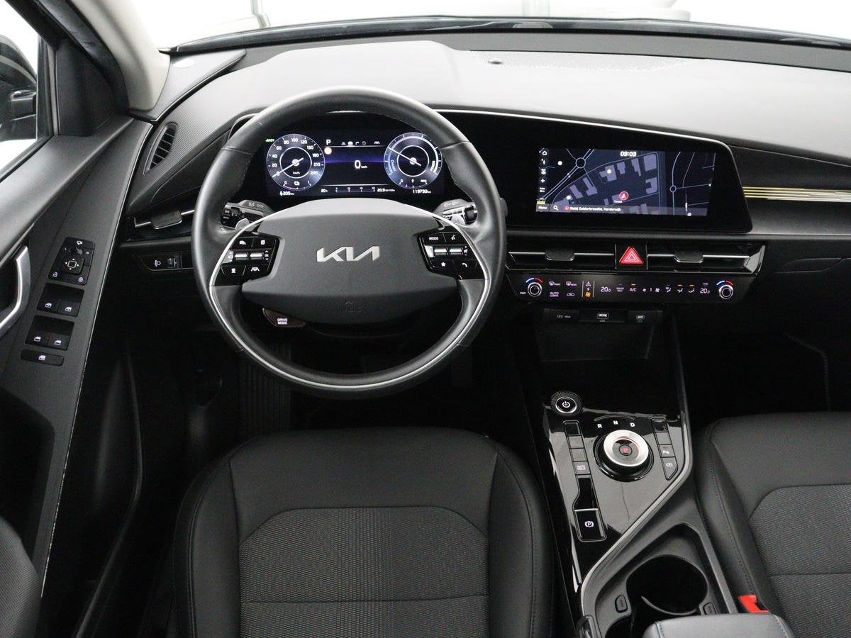 Kia Niro EV DynamicLine 64.8 kWh | Adaptive cruise | Half le, Auto's, Kia, Gebruikt, 750 kg, 1657 kg, Leder en Stof