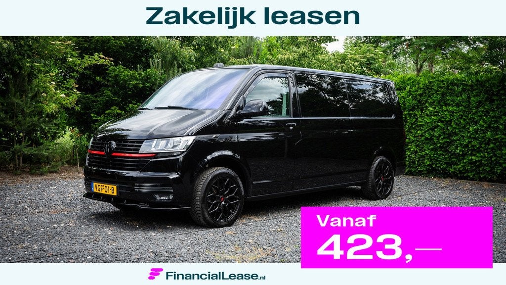 Volkswagen Transporter 2.0TDI L2H1 DC R-Line | Black Edition, Voorwielaandrijving, 15 km/l, Gebruikt, 4 cilinders
