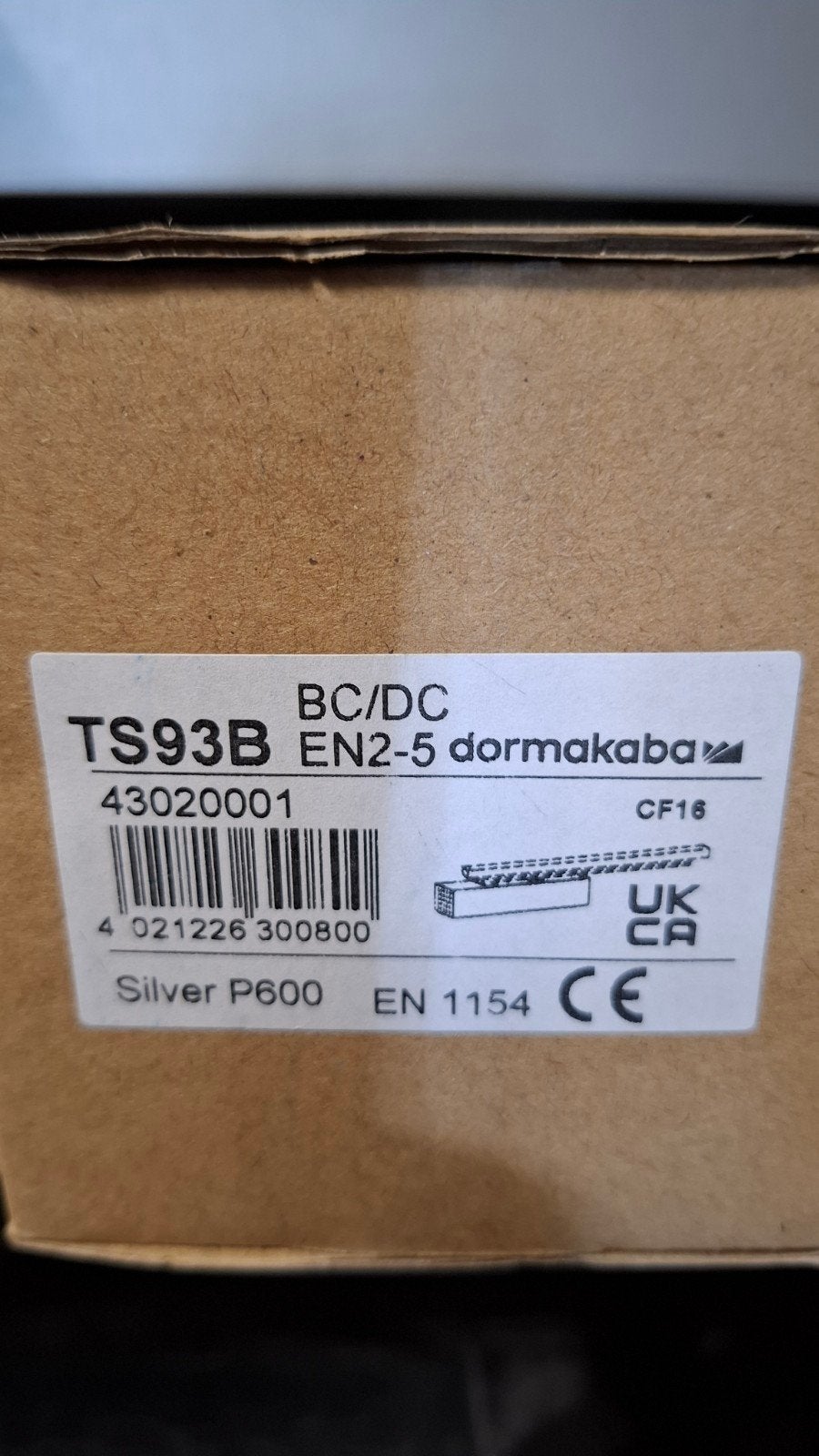 Nieuwe Dormakaba TS93B met glijarm, Ophalen, Nieuw, Slot
