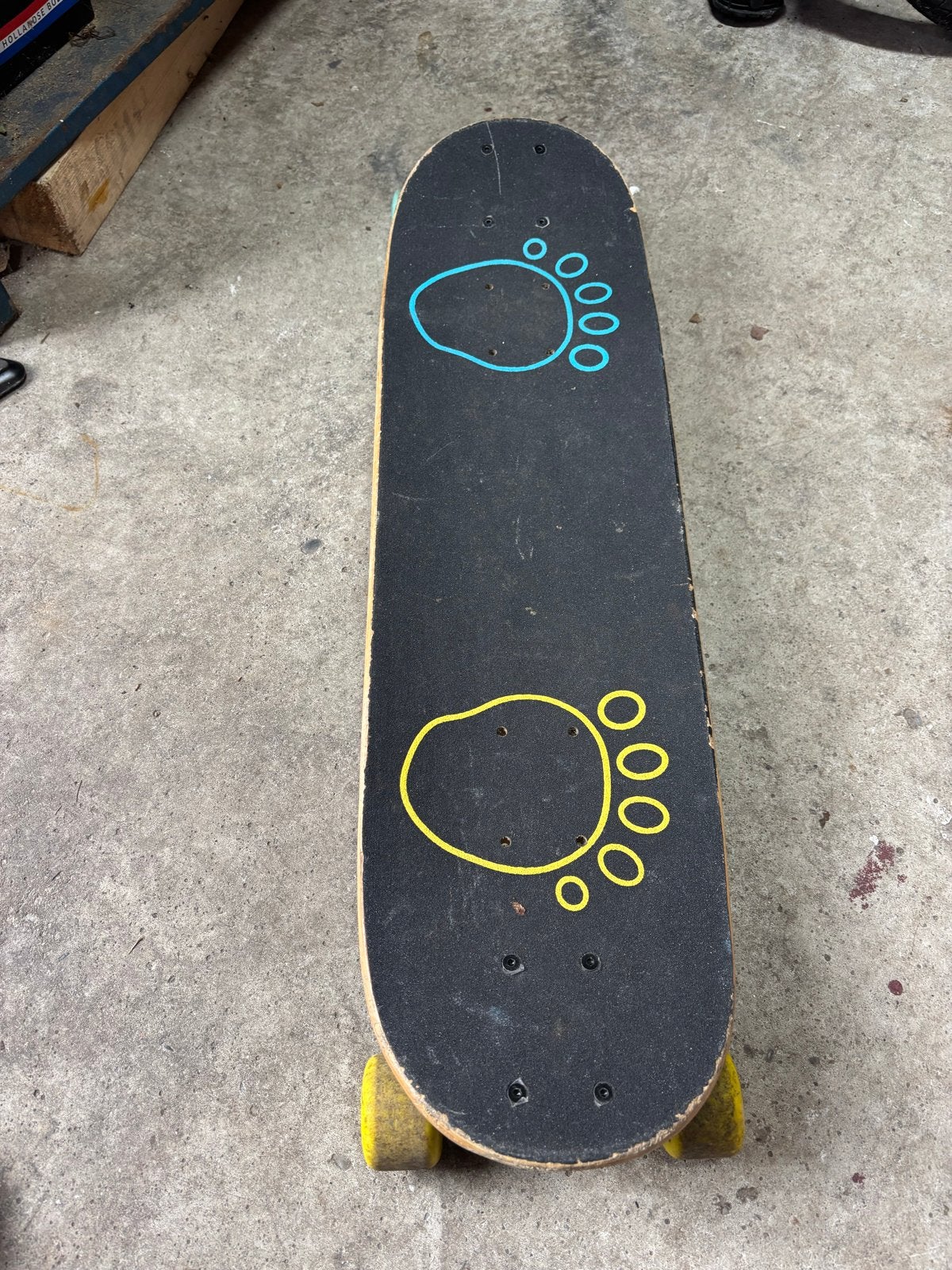 Longboard met uniek design - Zo goed als nieuw, Ophalen of Verzenden, Gebruikt, Skateboard, Longboard
