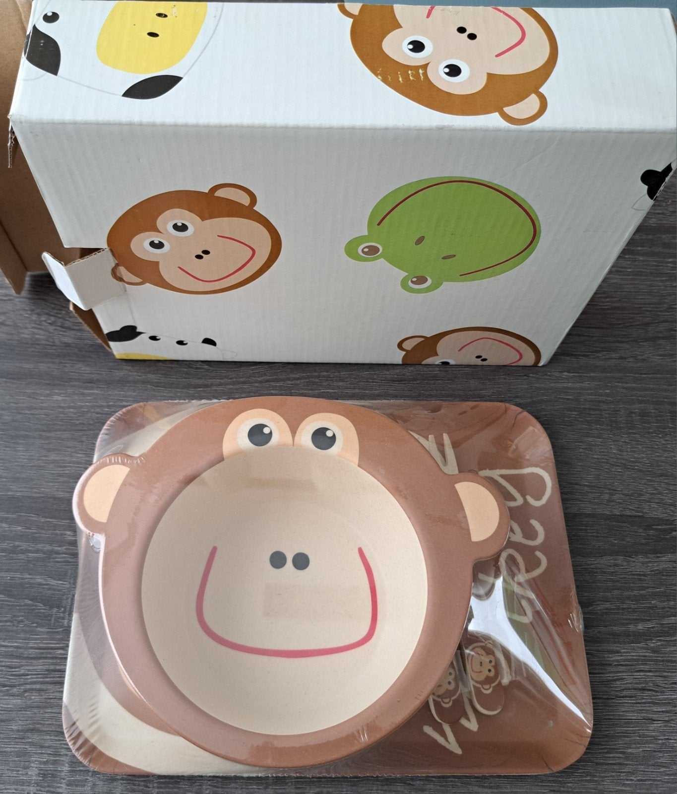 Aap Kinderservies van Bamboo, Ophalen of Verzenden, Nieuw