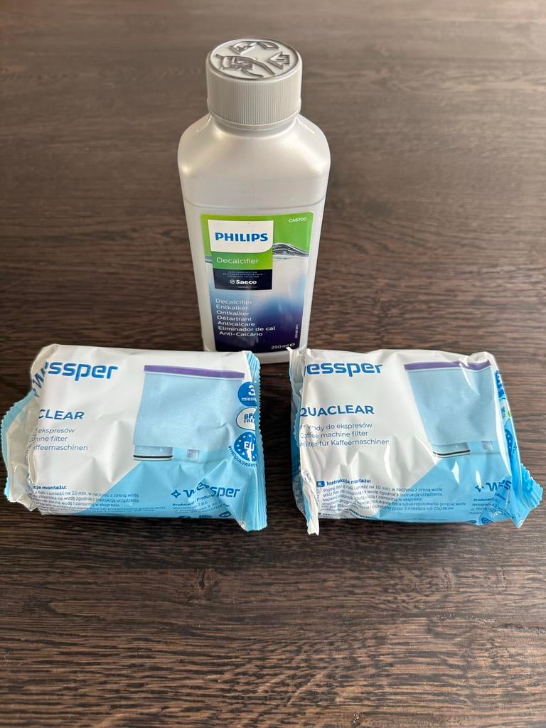 Philips CA6700/22 Espressoapparaat-ontkalker +2 waterfilters, Verzenden, Nieuw, Philips, Reiniging en onderhoud