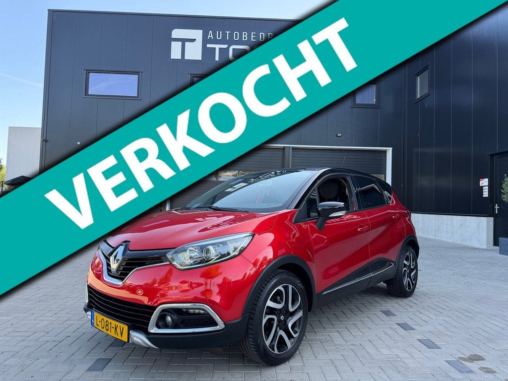 Renault Captur 1.2 TCe Helly Hansen / Automaat / Trekhaak /, Euro 5, Zwart, 4 cilinders, Leder en Stof