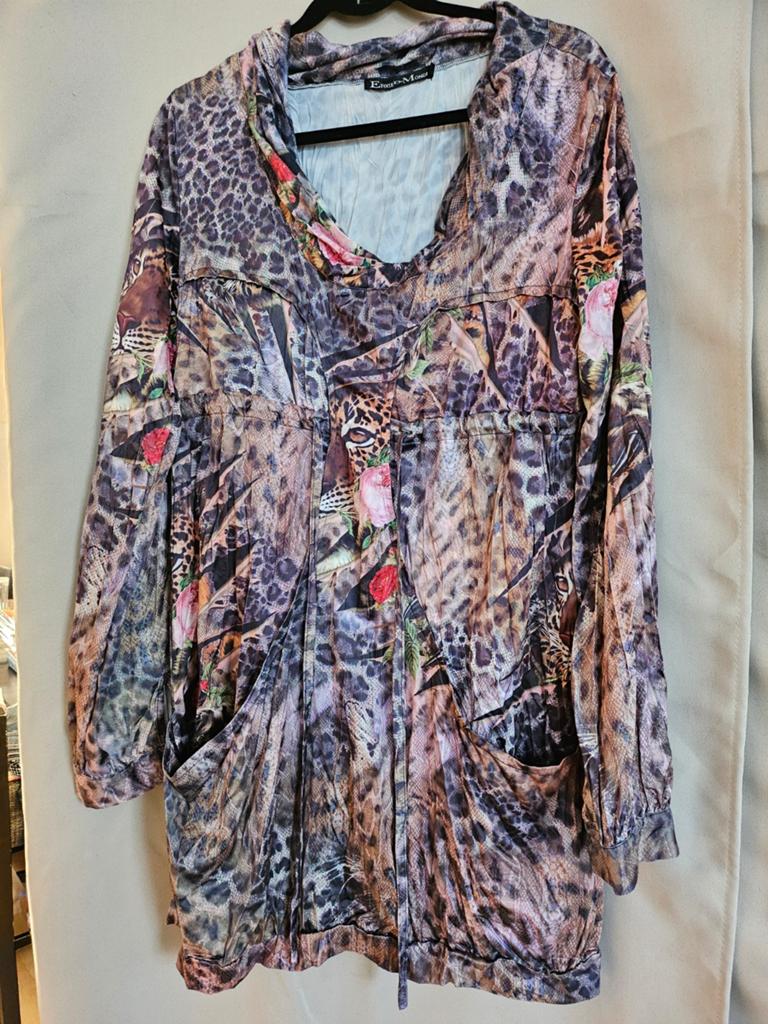 Etoile du Monde Tuniek Maat Lmet Dierenprint en Bloemen, Kleding | Dames, Jurken, Overige kleuren, Etoile du Monde, Maat 42/44 (L)