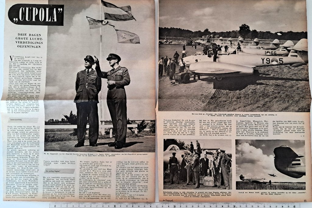 Luchtmacht; art.3 blz. Cupola, luchtverdedigingsoefeningen, Verzenden, 1940 tot 1960, Gebruikt, Overige onderwerpen