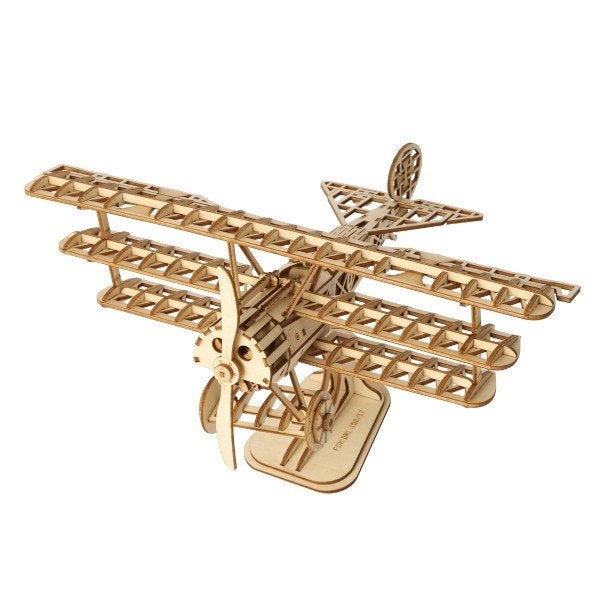 Robotime Airplane TG301 Bouwpakket Nieuw, Hobby en Vrije tijd, Knutselen, Voertuigen, ROKR, Nieuw, Robotime
