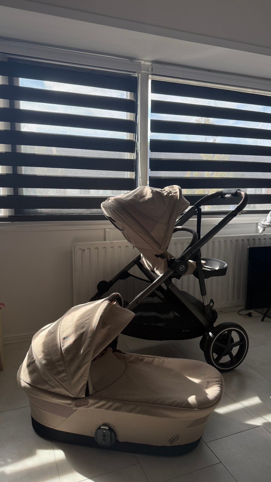 CYBEX Gazelle S-Duo elektrische kinderwagen – beige