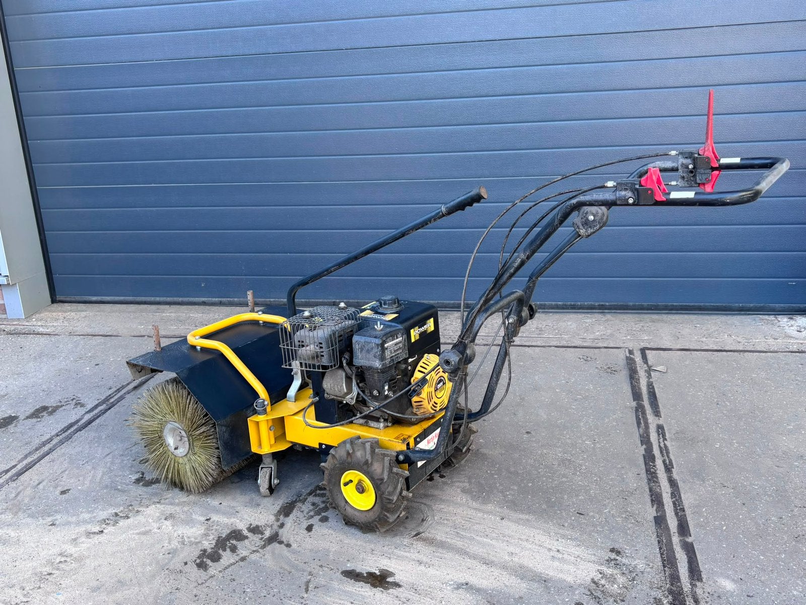 Texas Veegmachine met opvangbak, Ophalen of Verzenden, Gebruikt