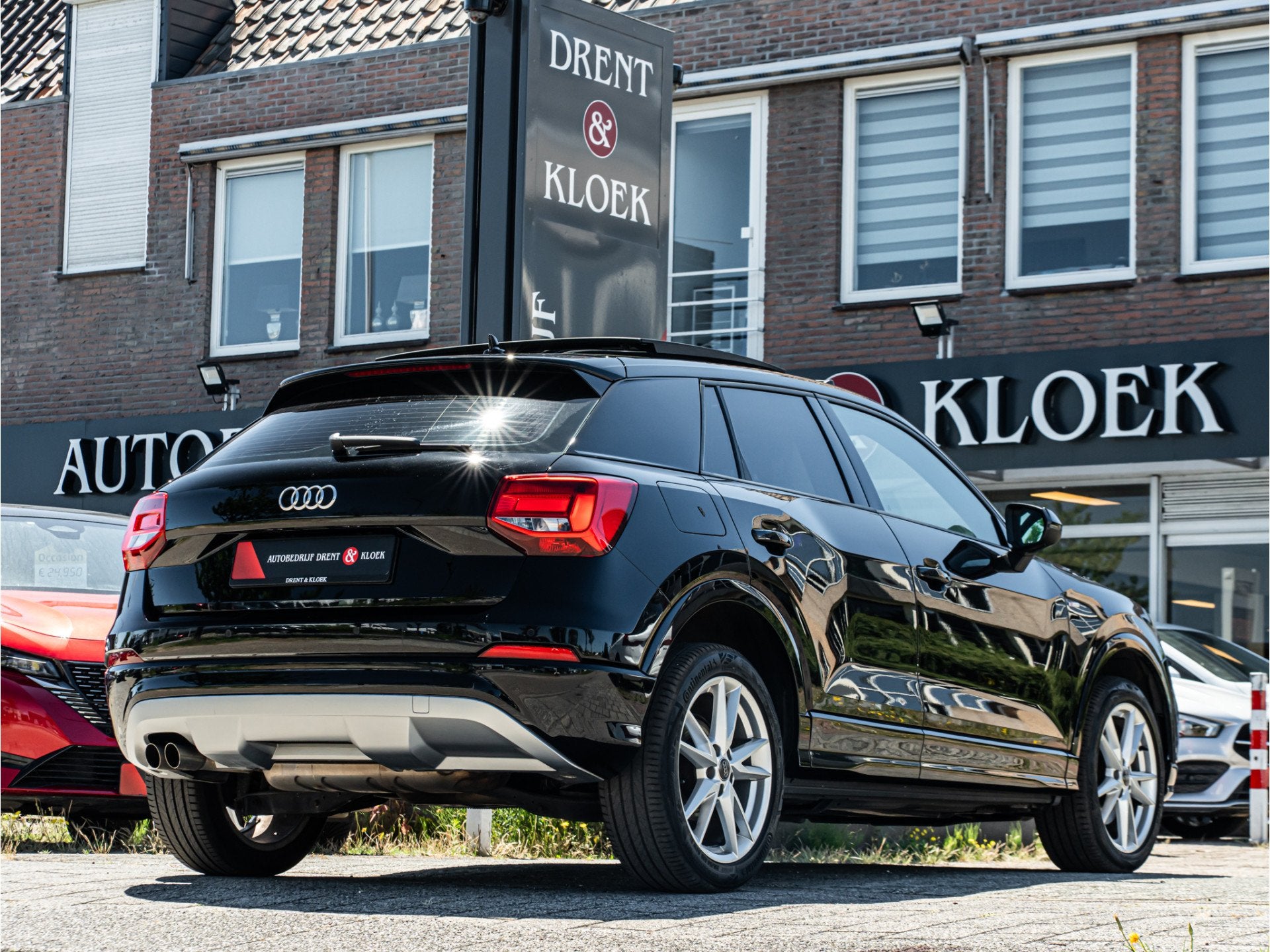 Audi Q2 40 TFSI quattro Design Pro Line Plus PANO STOELVERW, Auto's, Automaat, Gebruikt, 1984 cc, Leder en Stof