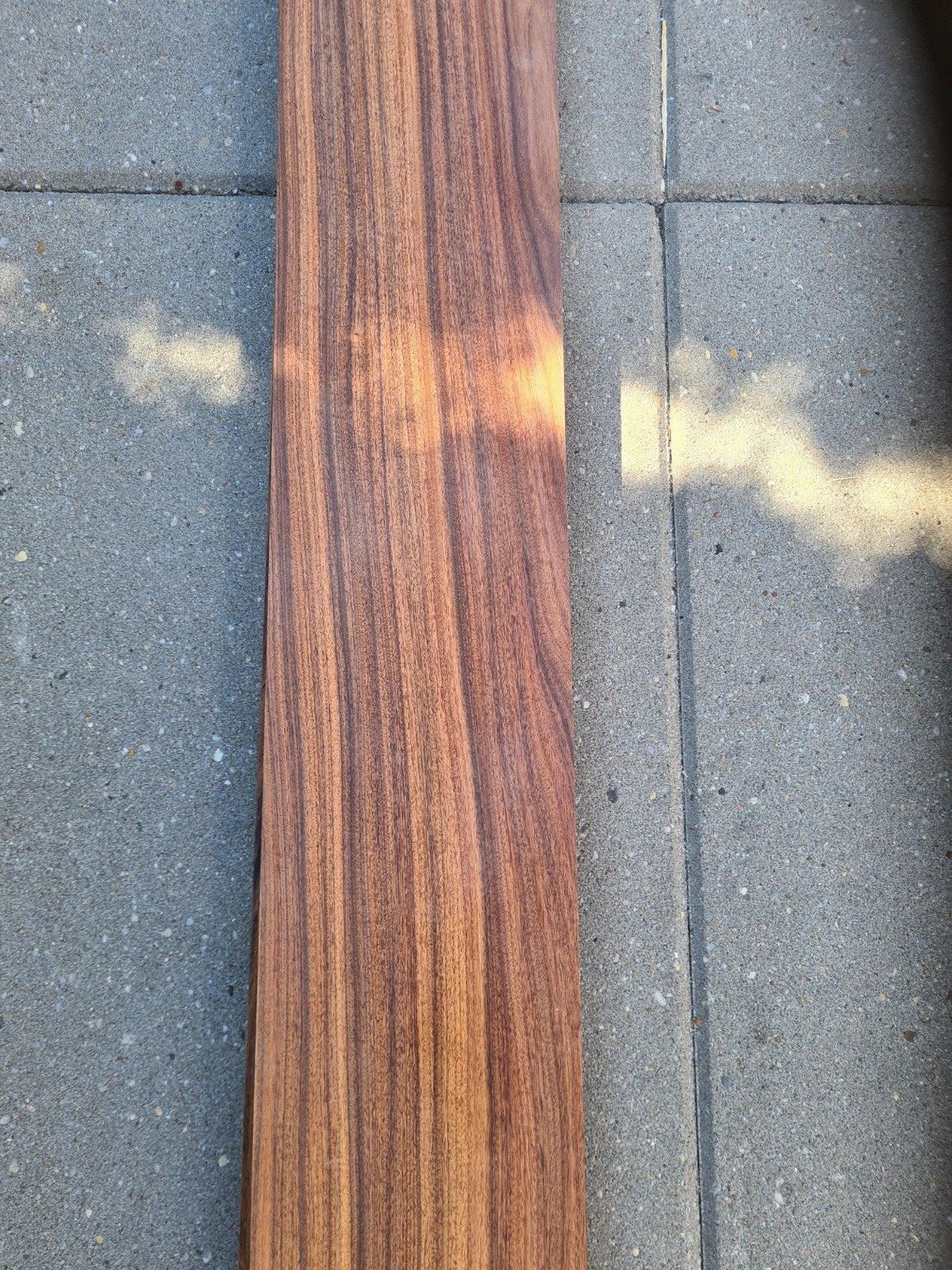 Santos palissander fineer 282 x 11.5 cm 0.6 mm dik, Ophalen of Verzenden, Nieuw, Hout
