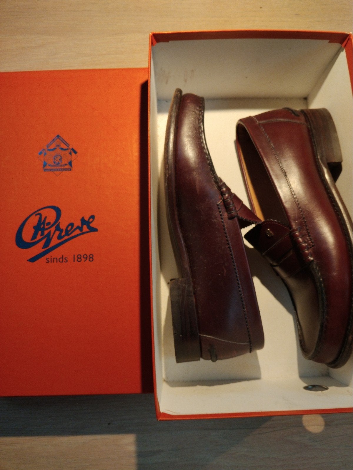 Greve schoenen maat 42 met originele doos, Kleding | Heren, Bruin, Ophalen of Verzenden, Gedragen, Greve