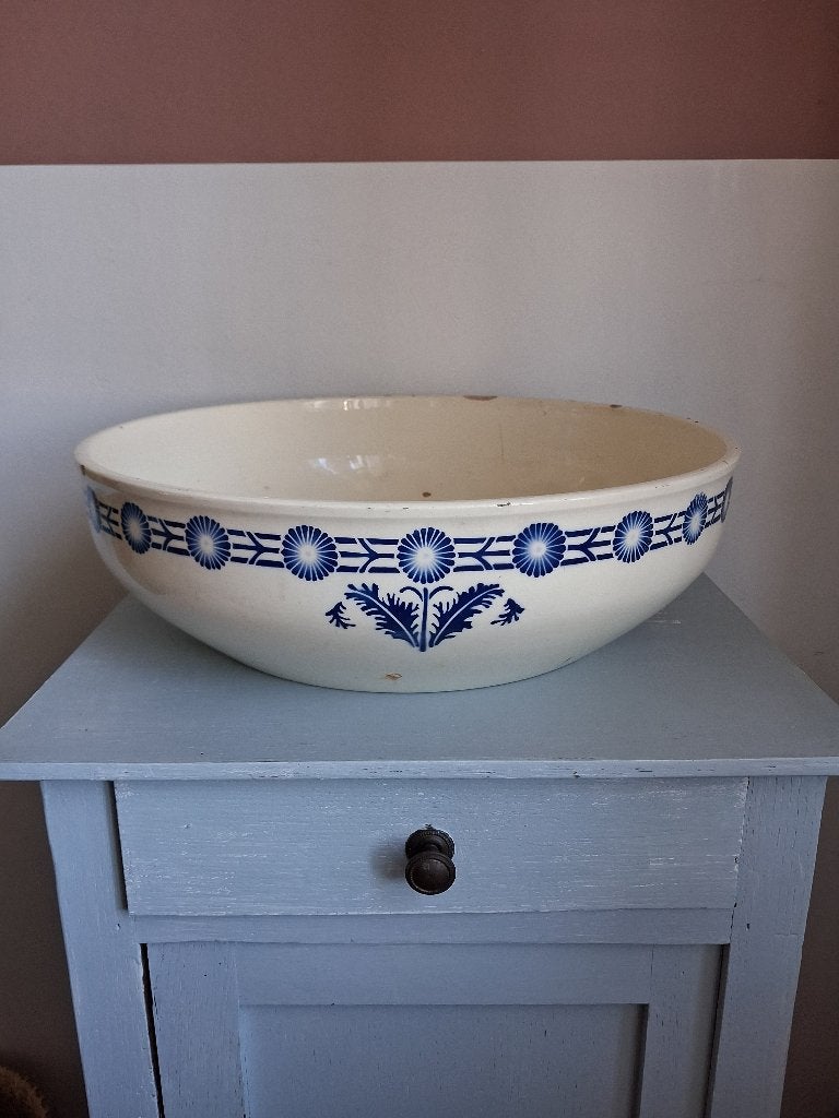 Brocante franse schaal, Ophalen, Gebruikt, Schaal, Rond