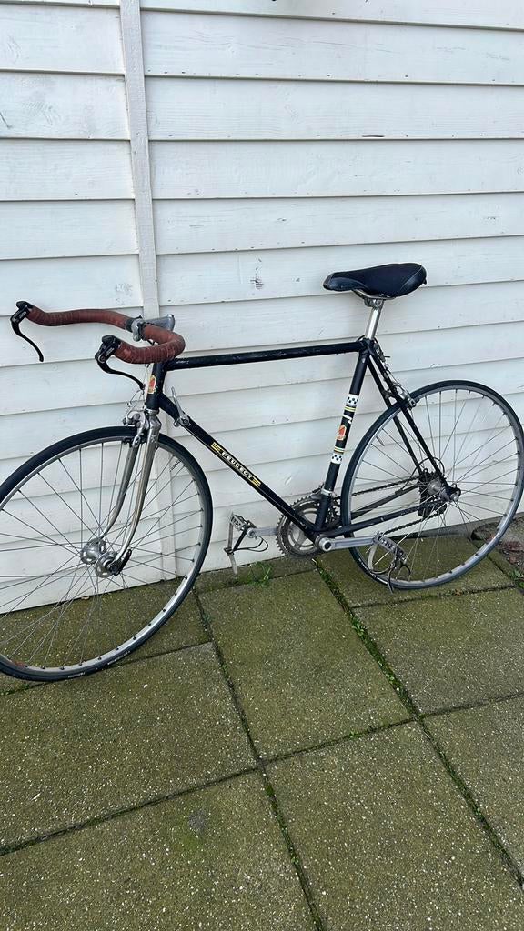 Peugeot Record Du Monde racefiets retro zwart, Fietsen en Brommers, Fietsen | Racefietsen, Zo goed als nieuw, 53 tot 57 cm, Ophalen