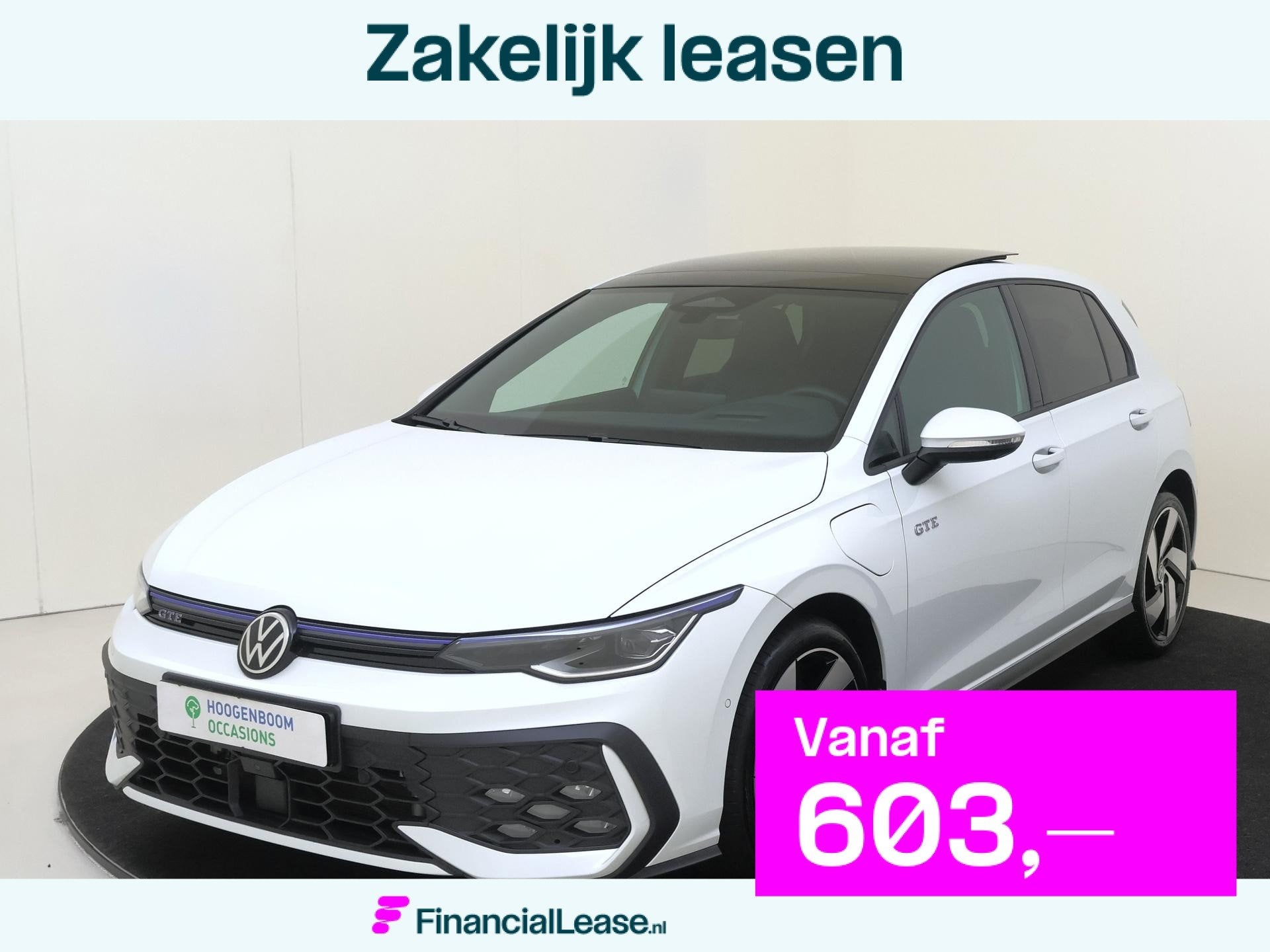 Volkswagen Golf 1.5 eHybrid GTE | SoH 99% | Panoramadak | 36, 12 maanden, Stof, 150 min, 26 kWh