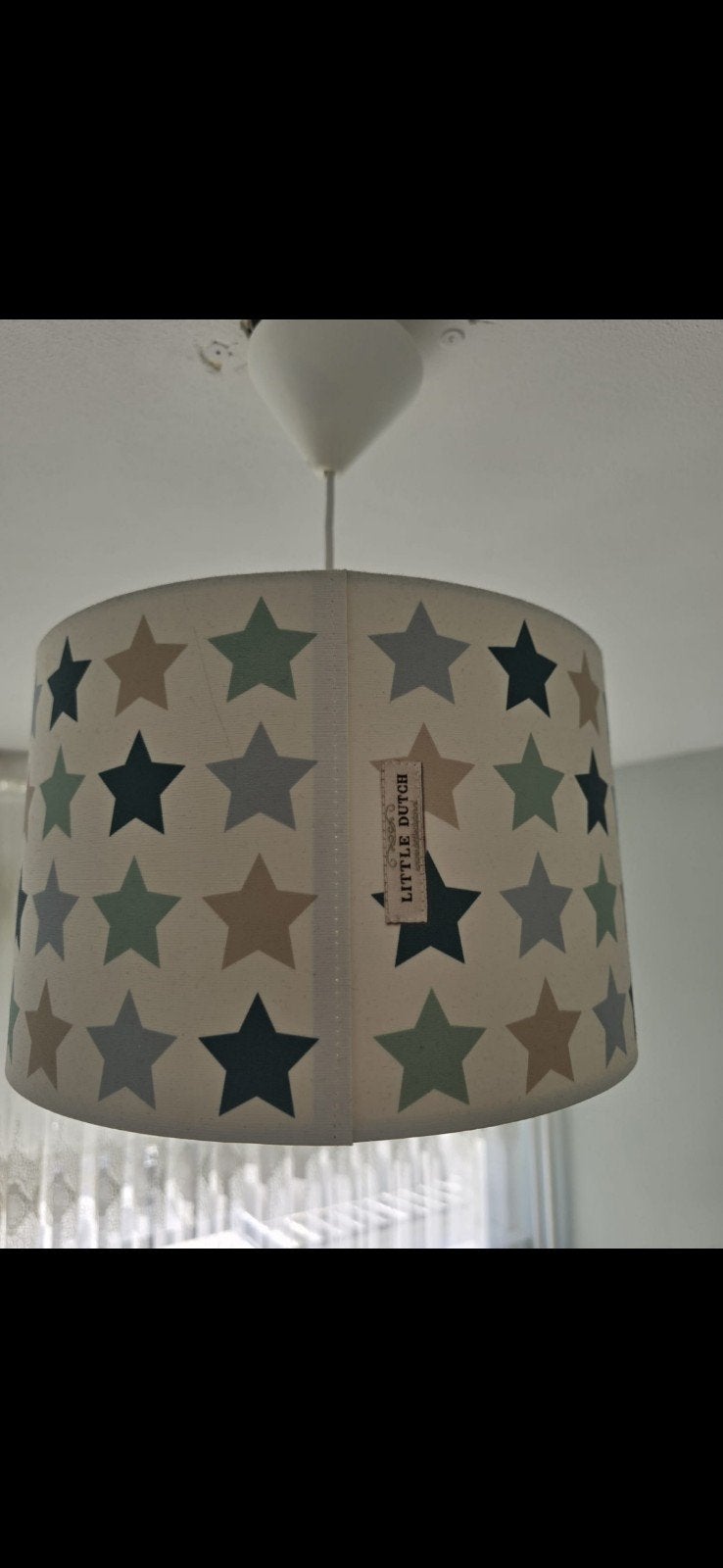 Little Dutch lampenkap met sterren, Huis en Inrichting, Ophalen, Overige materialen, Minder dan 50 cm, Gebruikt