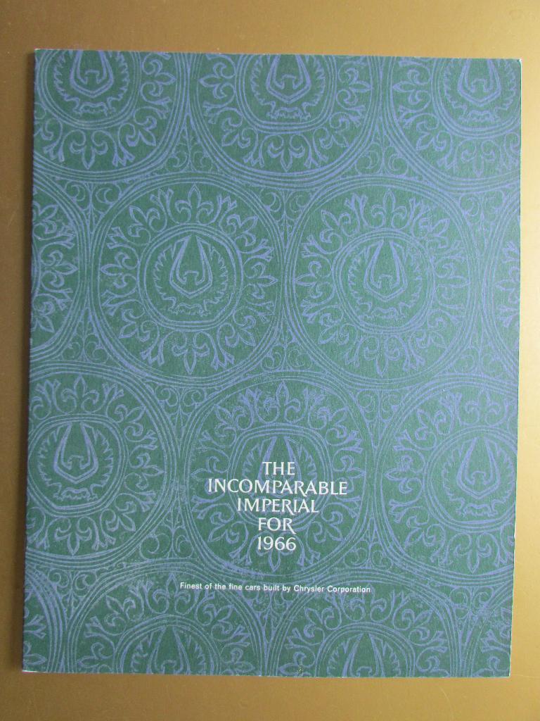 1966 Imperial prestige brochure, Engels, Ophalen of Verzenden, Zo goed als nieuw, Overige merken