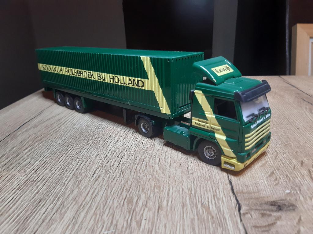 Koolwijk Tekno Streamliner 113m/380 met 40' container 1:50, Ophalen of Verzenden, Zo goed als nieuw, Bus of Vrachtwagen, Tekno