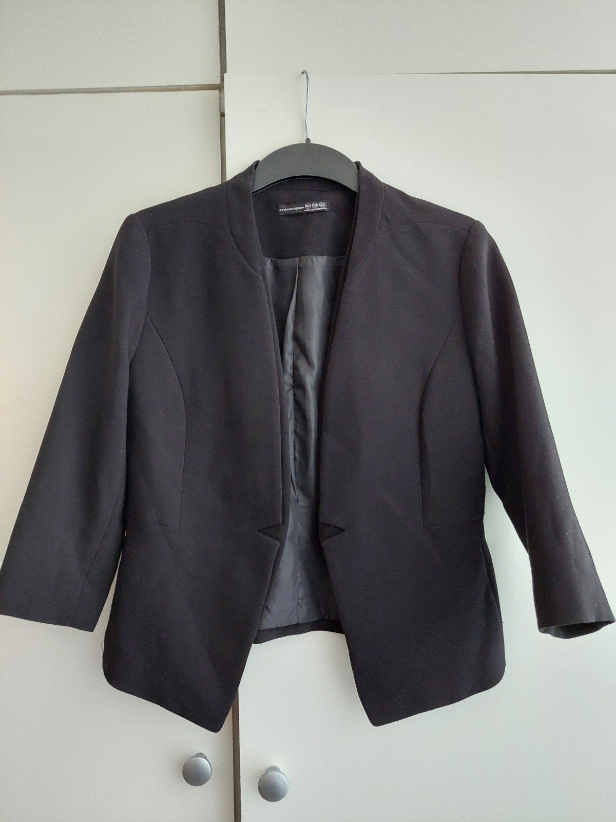 Zwarte blazer jasje maat S, Maat 38/40 (M), Zwart, Jasje, Gedragen