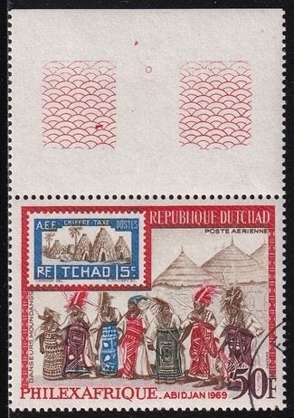 4126 - Tsjaad michel 219 gestempeld , Internationale, Verzenden, Overige landen, Gestempeld