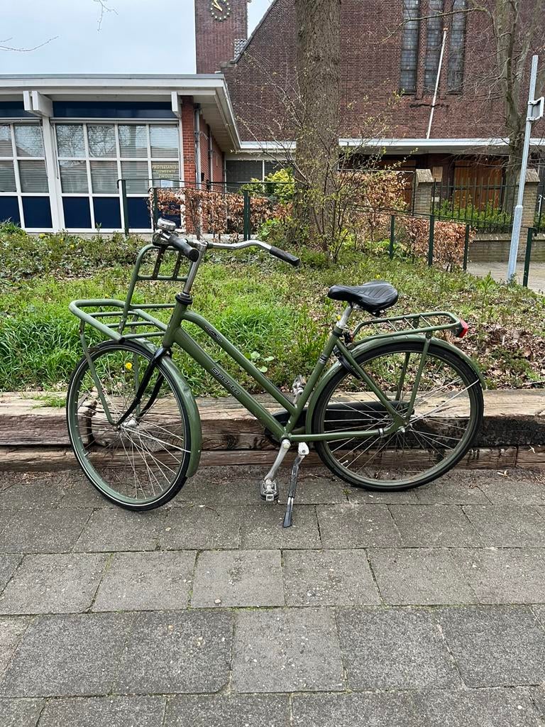 Sparta Damesfiets met rek - opknapper - groen, 50 tot 53 cm, Ophalen, Gebruikt, Handrem
