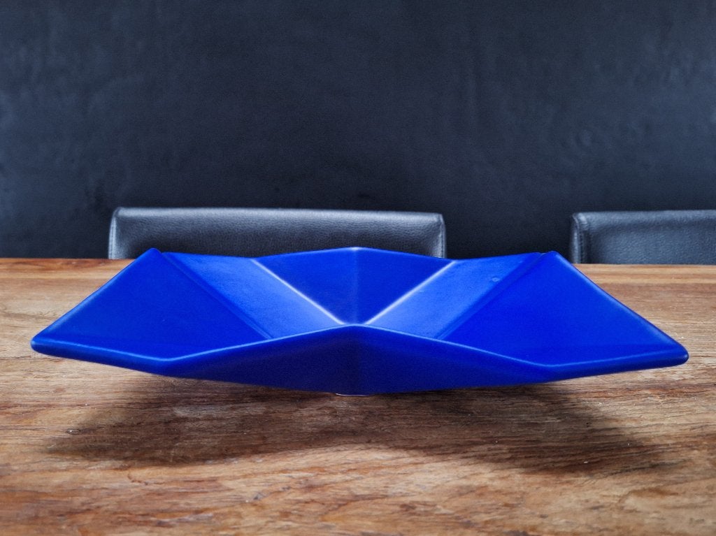 vintage ASA Selection design schaal keramiek blauw 20x29cm, Porselein of Keramiek, Schaal, Ophalen of Verzenden, Zo goed als nieuw