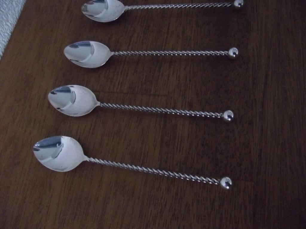 2 vintage verzilverd lepel getorst stijlappel AH 1990 p stuk, Ophalen of Verzenden