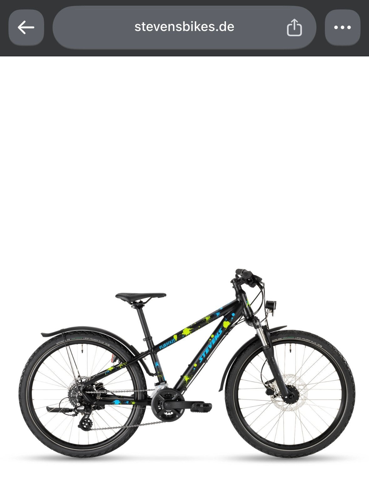 Stevens Furious 24 Inch kinderfiets / mountainbike te koop, Ophalen, Gebruikt, Schijfrem, 20 inch of meer