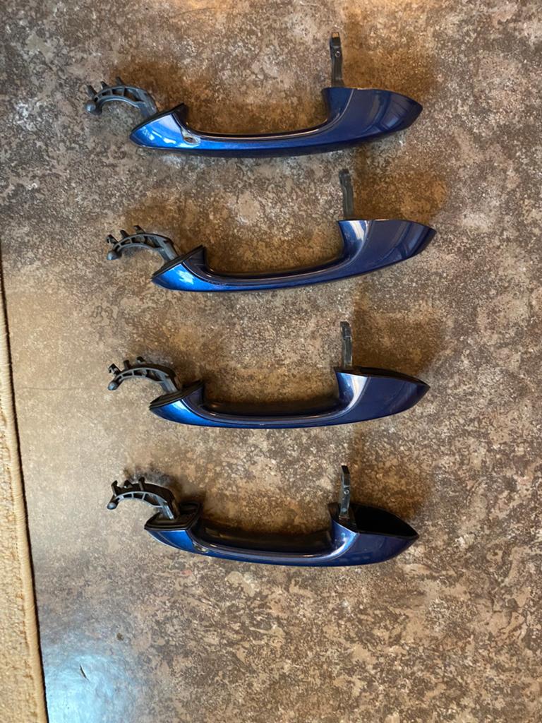4 handvatten voor BMW X5, blauw, Ophalen of Verzenden
