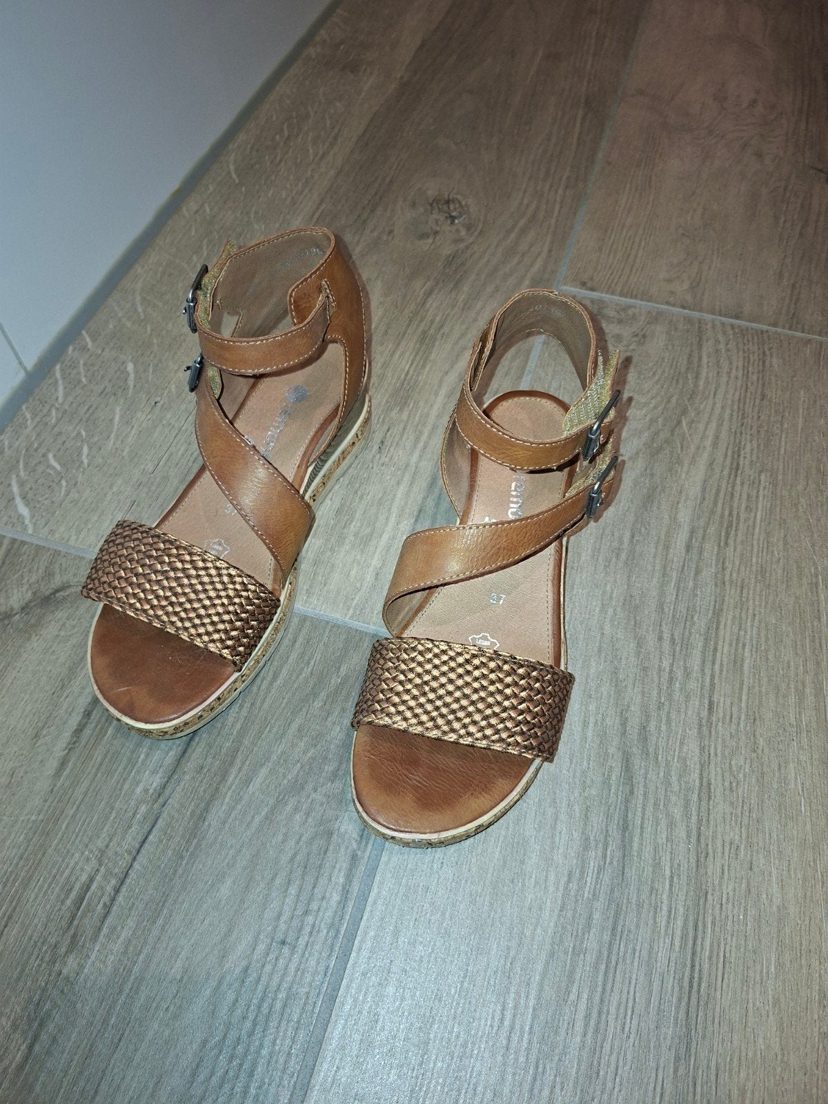 zomer schoen, Ophalen, Bruin, Remonte, Sandalen of Muiltjes