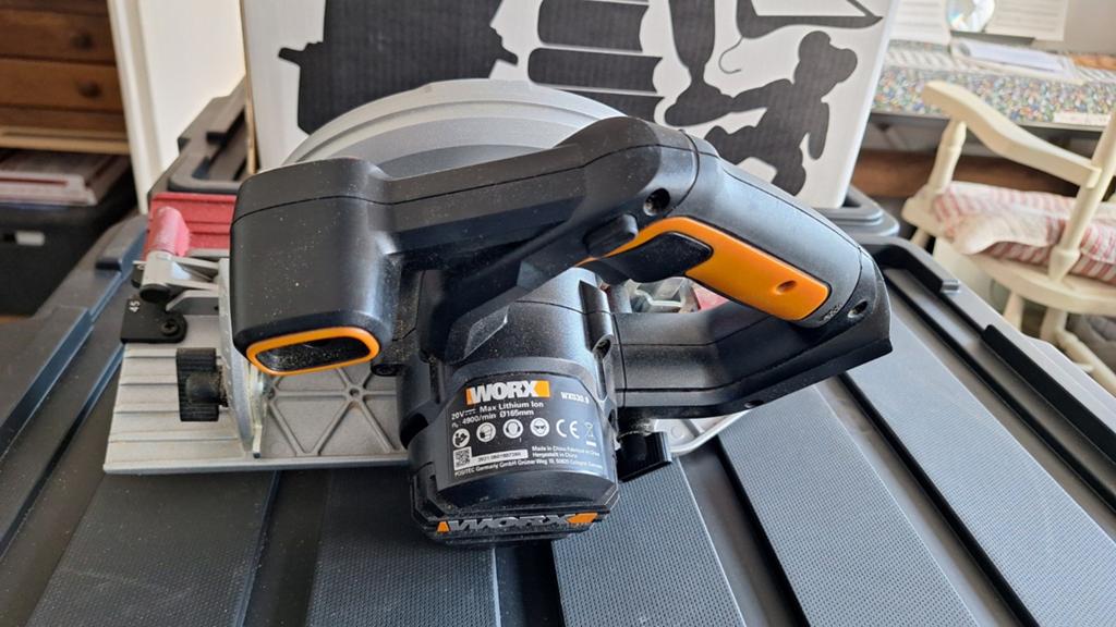 Worx zaagmachine met accu, Cirkelzaag, Worx, Ophalen of Verzenden, 30 tot 70 mm