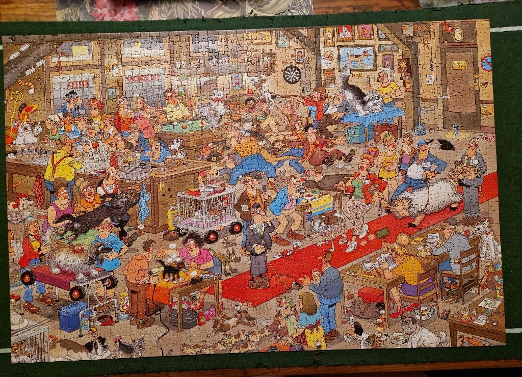 Puzzel Jan van Haasteren "De hondenshow", Hobby en Vrije tijd, Denksport en Puzzels, Ophalen of Verzenden, 500 t/m 1500 stukjes