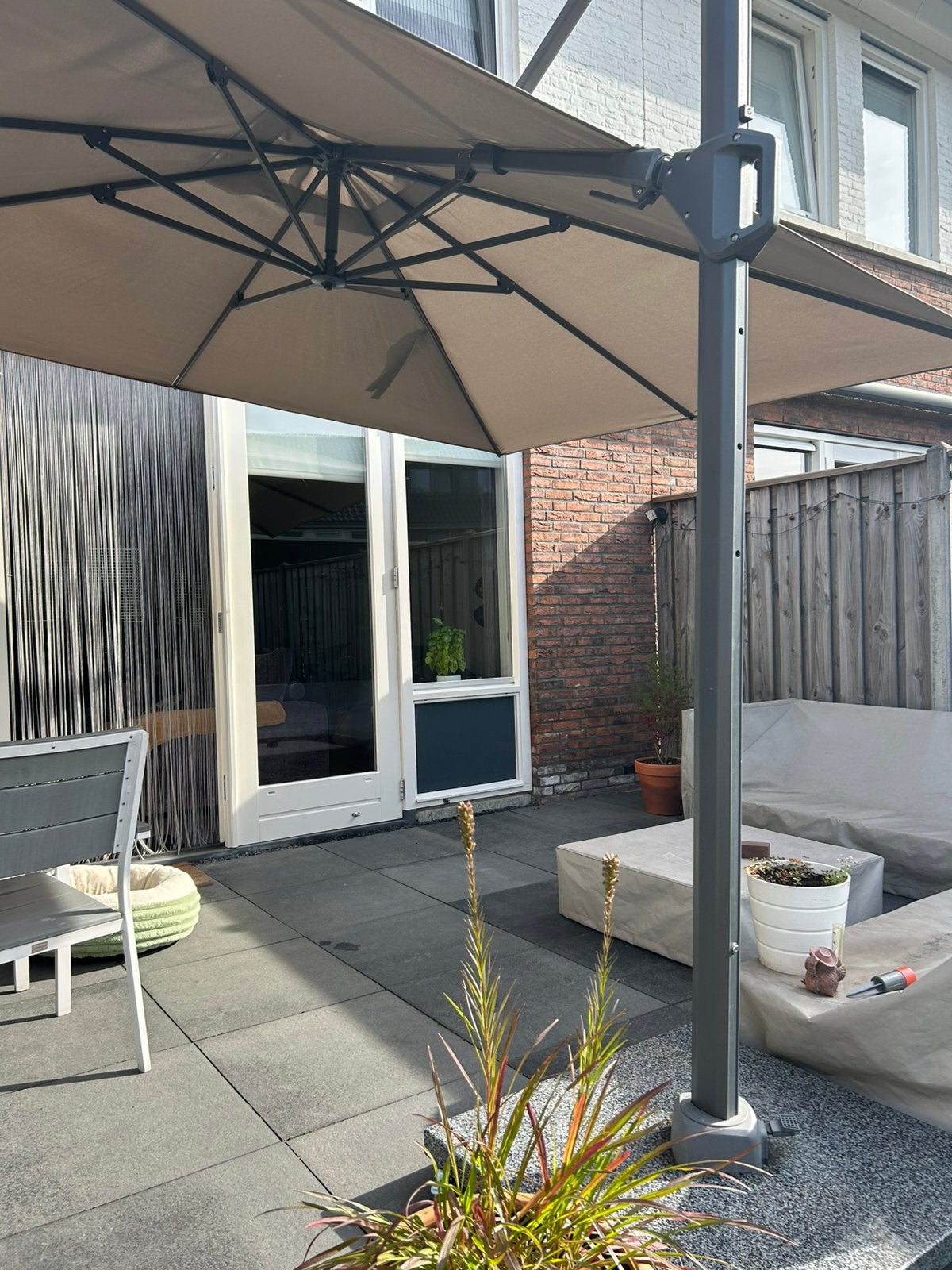 Zweefparasol 3,5x2,6m Platinum Challenger Premium T2 Taupe