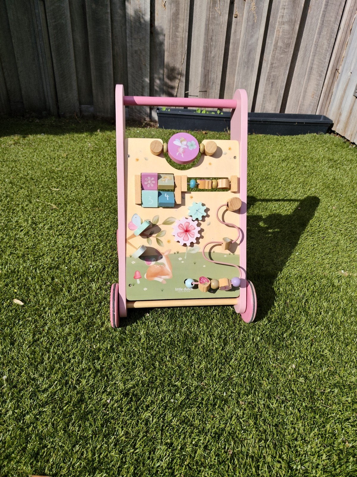 Little Dutch Houten Baby Walker Roze, Ophalen, Gebruikt, Overige typen, Met wieltjes