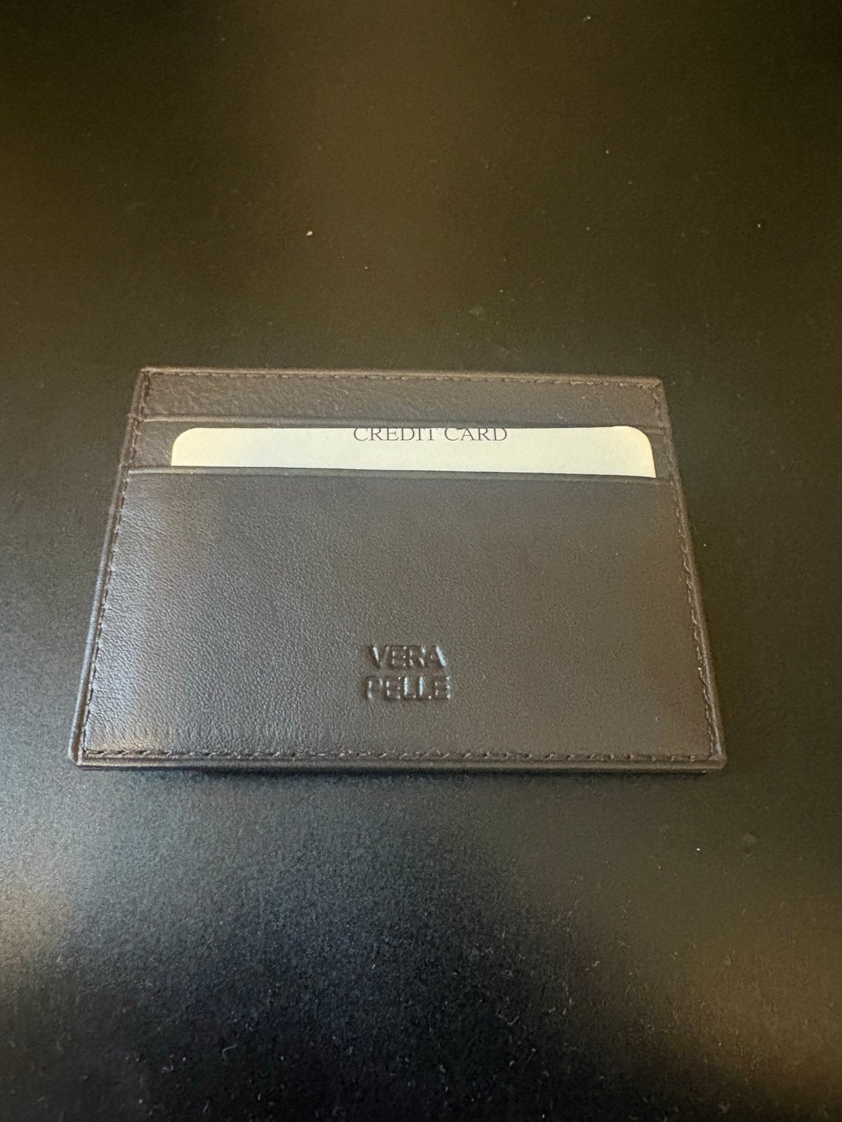 Vera Pelle Leren Creditcardhouder - Bruin, Sieraden, Tassen en Uiterlijk, Overige merken, Bruin, Nieuw, Ophalen of Verzenden