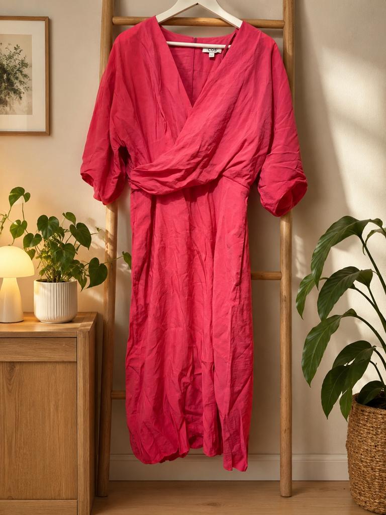 COS jurk roze maat 42, Kleding | Dames, Jurken, Maat 42/44 (L), Ophalen of Verzenden, Zo goed als nieuw, Knielengte